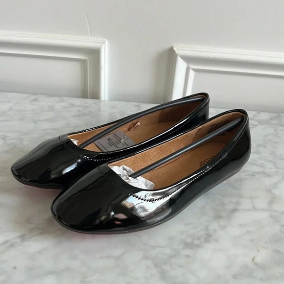 Wanted memory foam black valley flat Marlo size 6.5 - Picture 1 of 7
